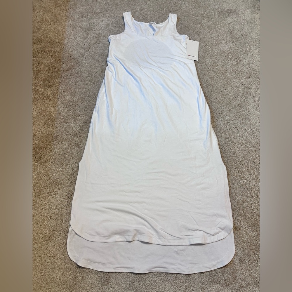 NWT Pima Cotton Open-Back Midi Dress